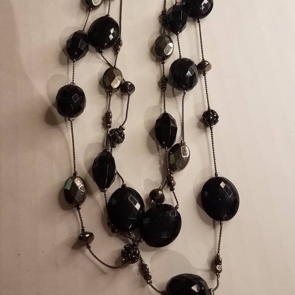 New York multi strand necklace j189 - Picture 2 of 6